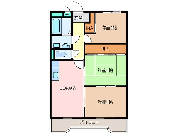 コンフォート悠とぴあの物件間取画像